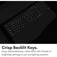 thumbnail image 5 of Macally Bluetooth Ergonomic Keyboard, Wireless Split Keyboard, Carpal Tunnel Comfort, Ergo Rechargeable Split Wrist Key board - Backlit 100 Key Layout, 5 of 9