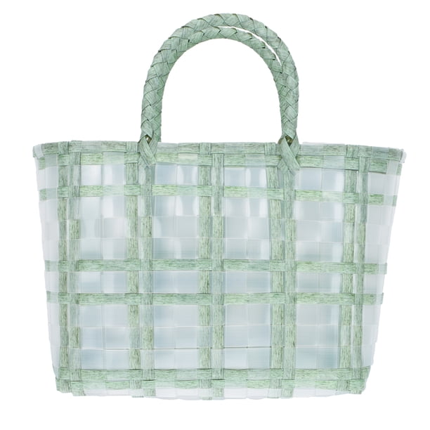 1pc Bolsa tejida a mano Bankas de gelatina Bolsa de playa Bolsa de compras para verduras para verduras