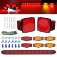 thumbnail image 1 of Kit de luces LED Timcorr para remolque sumergibles de barco 12 V luces traseras cuadradas, 1 of 8
