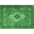 thumbnail image 1 of Ahgly Company Indoor Rectangle Medallion Emerald Green Traditional Area Rugs, 2' x 3', 1 of 4