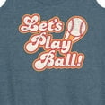 thumbnail image 3 of Instant Message - Let's Play Ball - Women's Racerback Graphic Tank, 3 of 6