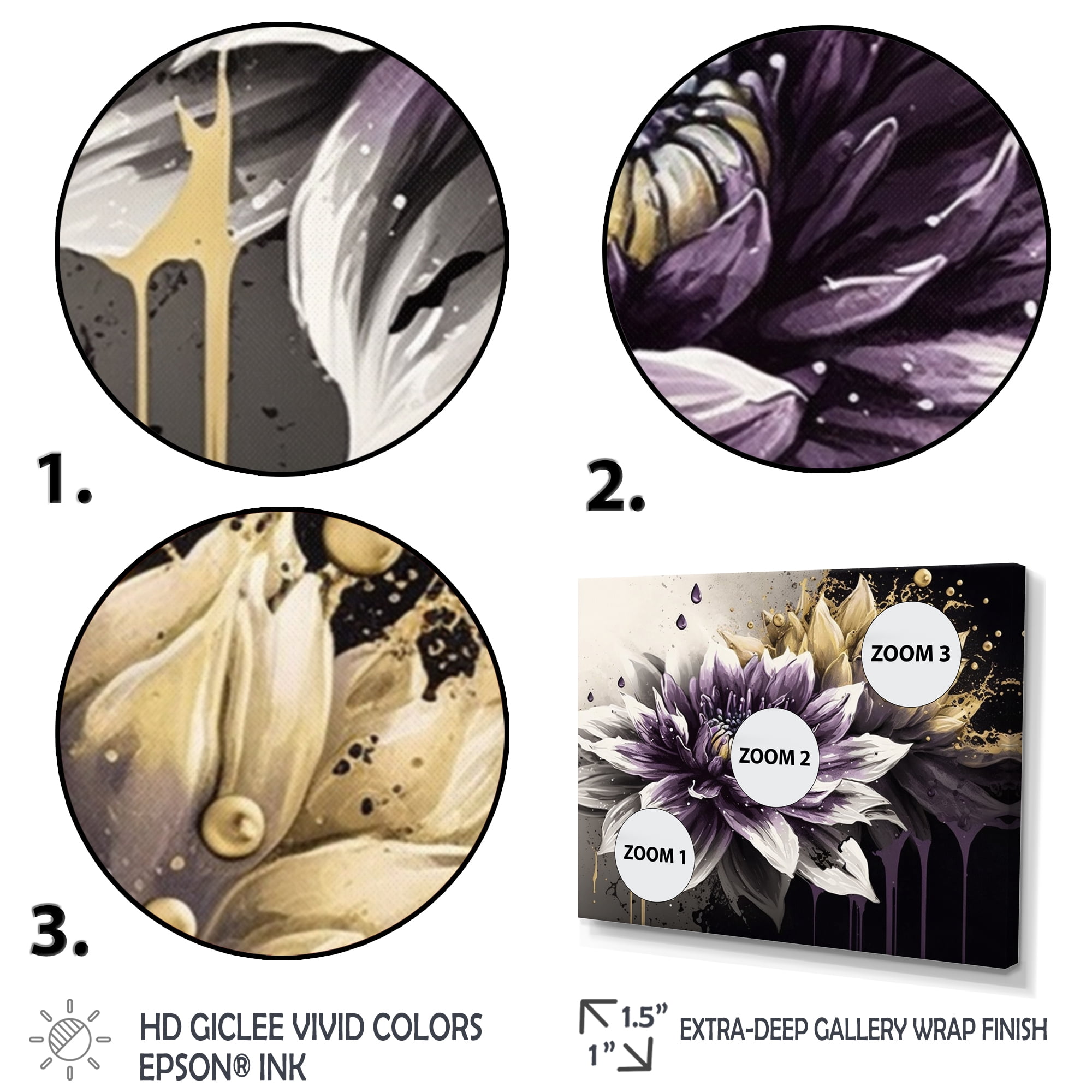 Designart Dahlia Flower II Canvas Wall Art