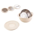 thumbnail image 4 of Colander with Mixing Bowl Set Kitchen Colander Strainer Bowl Set Barley Rice beige, 4 of 8