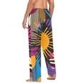 thumbnail image 3 of FORMRS Mens Pajama Pants with Pockets Sleepwear Lounge Bottoms Sizes S-2XL, Futuristic Circles, 3 of 7