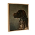 thumbnail image 4 of Stupell Industries Traditional Pointer Dog Portrait Animals & Insects Painting Brown Floater Framed Canvas Art Print Wall Art, 17 x 21, 4 of 10