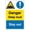 Warning Sign 2, variant on Warning Sign - Danger Deep Mud Stay Out, Aluminum Rust-Proof Security Sign for Outdoor/Indoor, Construction Zones, 12x8 inch
