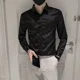 thumbnail image 4 of Camisas y blusas estampadas para hombre, ropa sencilla y fresca, de algodón, con estampado floral blanco, botones de lujo, estilo coreano, tallas grandes, estilo hipster, seda, 4 of 5