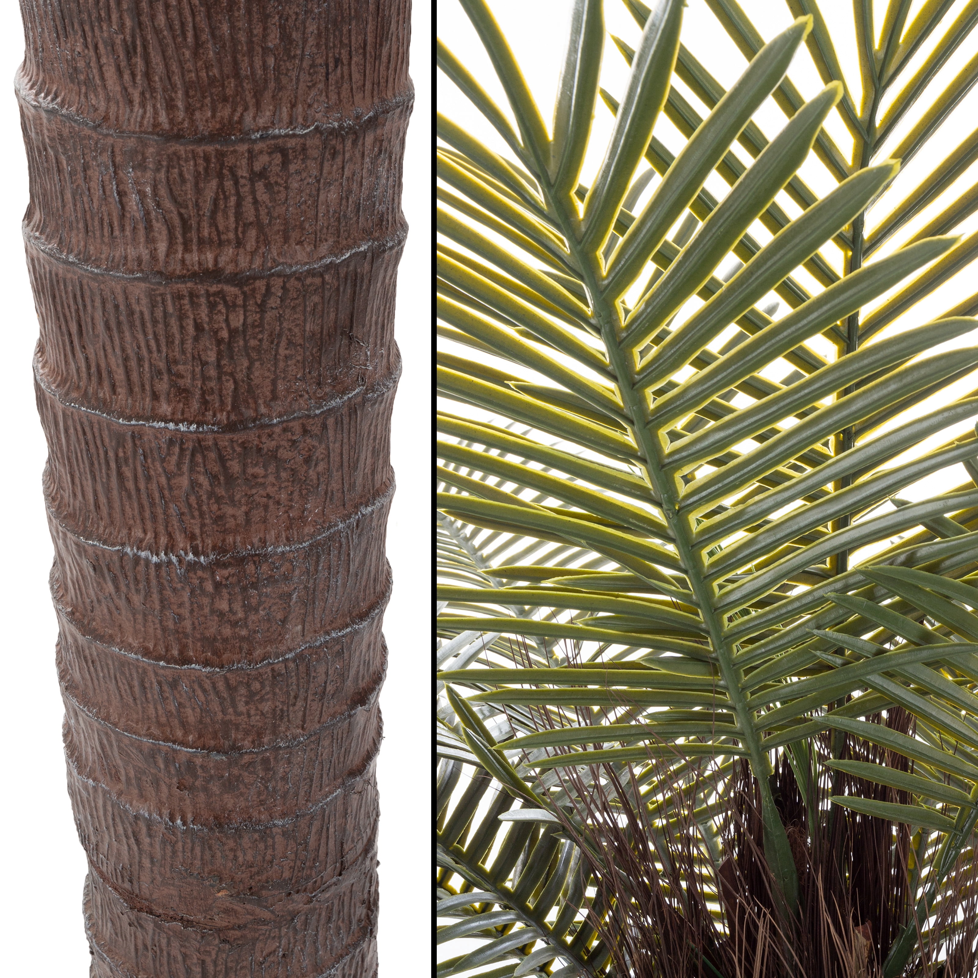 Pure Garden 78-inch Potted Robellini Palm Artificial Tree for Home Décor