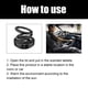 thumbnail image 5 of Rayhong Aromaterapia Portátil Microvibrante para Coche Aromaterapia Solar para Interior Coche (negro), 5 of 9