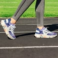 thumbnail image 5 of Glacier Fashion Women's Nurse Shoes Casual Flat Sneaker Print Ladies Lace Up Light Walking Shoe Breathable Footwear, 5 of 8