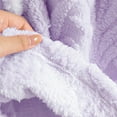 thumbnail image 3 of Women's Robes Womens Texture Flower Plush Robe Soft Warm Fleece Bathrobe Winter House Coat Long Robes Loungewear XL, 3 of 6