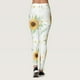 thumbnail image 4 of MKLEKYY Leggings deportivos para mujer, cómodos leggings con estampado de girasoles, leggings deportivos de control para yoga, leggings de cintura alta para mujer, 4 of 4