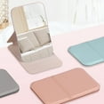 thumbnail image 4 of Pebbuoy Portable Folding Makeup Mirror High-definition Double Anti-Slip Vanity Mirror Waterproof Collapsible Beauty Mirror for Women Home Travel, 4 of 7