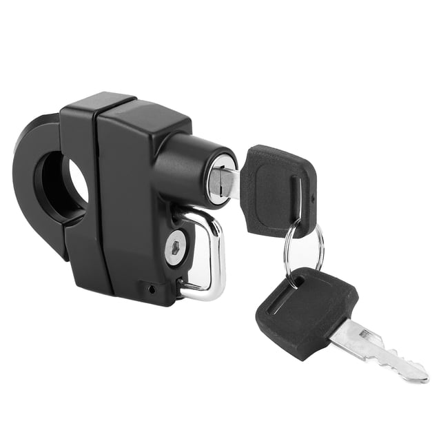 Cerradura universal para casco de motocicleta antirrobo con llaves, accesorio para manillar de 0,9 pulgadas