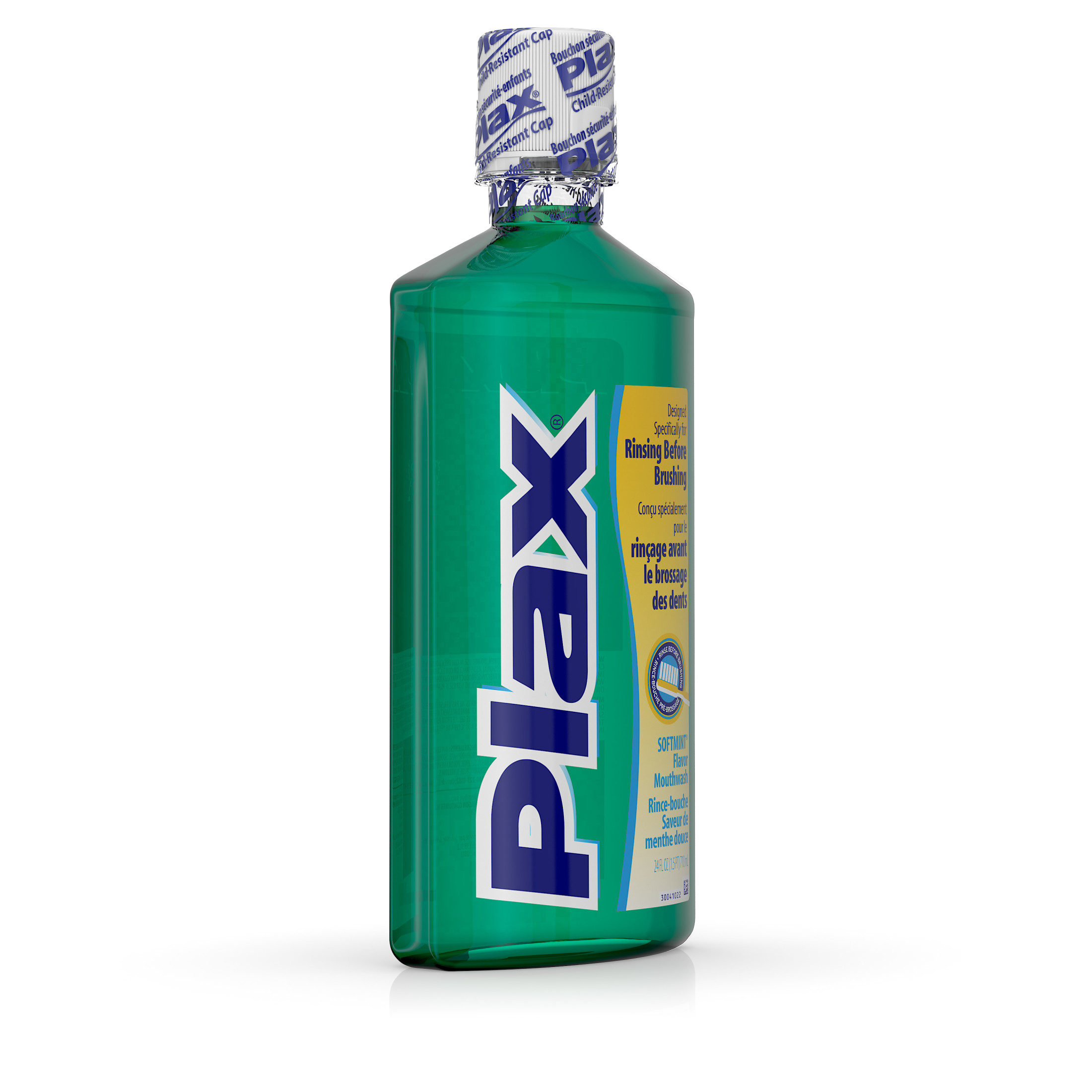 Plax Oral Rinse Mouthwash, Refreshing Soft Mint Flavor, 24 fl. oz - image 4 of 7