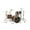 Walnut, variant on DW Collector's Series 4-Piece Shell Pack Walnut Chrome Hardware