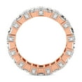 thumbnail image 4 of Baguette & Round Shape Lab Grown Diamond Jordan Eternity Ring For Women | 5 Carat IGI Certified 14K Rose Gold | FG-VS Quality Friendly Diamonds Eternity Ring Size 6, 4 of 4