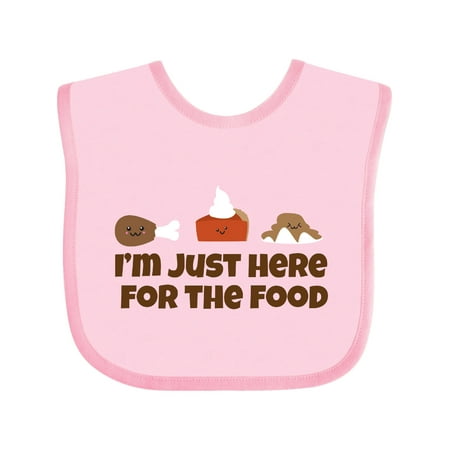 

Inktastic Thanksgiving Here for The Food Gift Baby Boy or Baby Girl Bib
