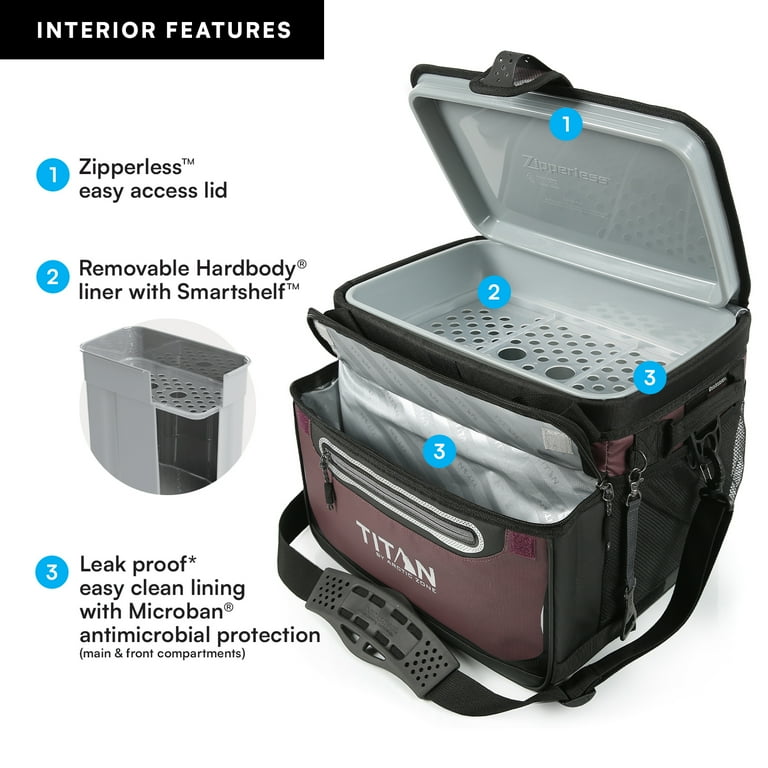 Titan by Arctic Zone 38-Can 25-Quart Iceless Zipperless Soft