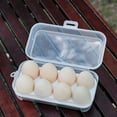 thumbnail image 1 of 3/4/8 Rejillas Caja de huevos Organizador de cocina Caja de almacenamiento de huevos para acampar al aire libre Picnic, 1 of 3