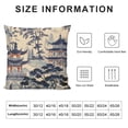 thumbnail image 5 of YINGXI  Trees House Tower Blue Throw Pillow Cover,Cushion Case Outdoor Decoration for Sofa Couch Farmhouse 12x12in, 5 of 5