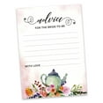 thumbnail image 2 of Inkdotpot Tea PartyAdvice And Wishes Set Of 50 Bridal Shower Advice Game ActivityCards, 2 of 5