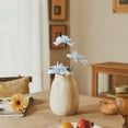 thumbnail image 6 of 3 Heads Blue Artificial Flowers, Fake Flowers for Vase Indoor, 25'', 6 of 6