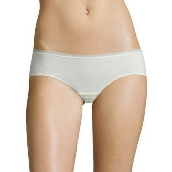 OnGossamer Women's Cabana Cotton Lounge Low Rise Hipster Panty, Grey, Medium