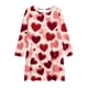 thumbnail image 3 of TaTaai Valentine Heart Print Long Sleeve A-Line Skater Dress, Valentine's Day Gift, Casual Party Twirly Dress Gift, 3 of 5