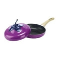 thumbnail image 4 of Sartén sin frito stock olla para el hogar mango ergonómico sartén salteos cocina utensilios de cocina de cocina de aluminio sartén de panqueeta En forma de berenjena, 4 of 8