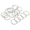 thumbnail image 1 of Unique Bargains 1.38' Dia. Detachable Binder Rings Index Snap Metal Clips, Silver Tone 20 Pack, 1 of 5