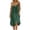 Green, variant on Womens Backless Cami Dress Summer Casual Sleeveless Boho Adjustable Spaghetti Strap Loose Fit Ruffle Beach Maxi Dresses Sky Blue XL