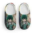 thumbnail image 3 of Anime My Hero Academia Kid's Cotton Slippers Winter Warm Soft Plush Slippers with Rubber Sole Non-Slip Indoor Outdoor Slip on Shoes Fluffy House Slippers For Boys Girls Teen, 3 of 8