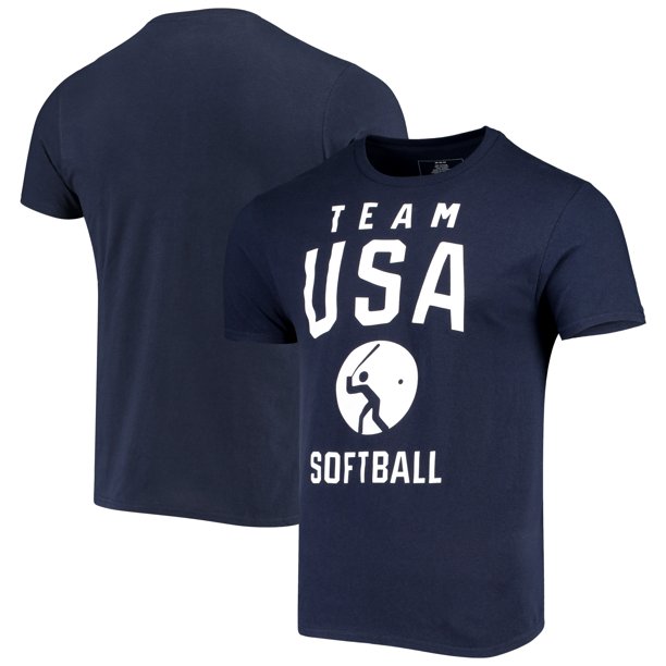 Team Usa Softball Pictogram T Shirt Navy Walmart Com