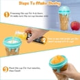 thumbnail image 2 of Slush Cup, 500 ml DIY Slushie Maker with Lids and Straws, Quick Frozen Magic Cup for Children and Adults (Brown), 2 of 6