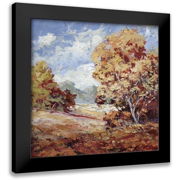 Johnson, Tim 12x12 Black Modern Framed Museum Art Print Titled - Still Afternoon 1
