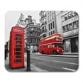 thumbnail image 1 of KDAGR Black Bus Fleet Street London UK Selective Color Red Mousepad Mouse Pad Mouse Mat 9x10 inch, 1 of 1