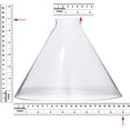 thumbnail image 3 of B&P Lamp Clear Glass Deep Cone Shade (9 Inch), 3 of 7