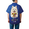 thumbnail image 5 of Autism Awareness Samoyed Accept Understand Love Hawaiian Shirt Breathable Summer Unisex Merch Siberian Sammy Dog Lover - 12003, 5 of 6