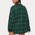 thumbnail image 4 of Gifts for Mom,AXXD Casual Loose Plaid Long Sleeve Button Cardigan Sweater Tanks for Lady Clearance Green Size 12, 4 of 7