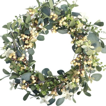 Idyllic Patriotic Wreath, Multicolor, 17.7 inch, Front Door Decor