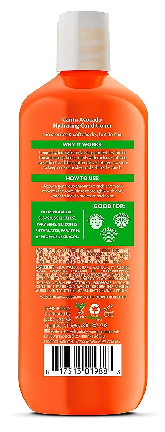 Cantu Avocado Conditioner Hydrating 13.5oz (Pack of 2)