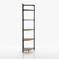 thumbnail image 3 of Furniture of America Harkey Industrial Wood 5-Tier Corner Bookcase in Sand Black, 3 of 4