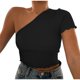 thumbnail image 2 of Pntutb - Camiseta sin mangas con hombros descubiertos para mujer, sexy, delgada, sin espalda Pntutb Pntutb-3919, 2 of 6