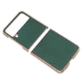 thumbnail image 2 of Leather Folding Phone Case Scratch Resistant Perfect Fit Flip Phone Protective Case for Samsung Galaxy Z Flip4 Green, 2 of 14
