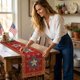 thumbnail image 4 of 4th Of July Decorative Tablecloth And Table Runner Independence Day Patriotic Table Linen Set Dining Table Home Decoration, 4 of 6
