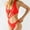 Red womens swimsuits, variant on pimelu Bathing Suit Womens Swimsuits One Piece Swimsuit for Women Monokini Swimsuits High Waist Sexy Hollow out Slim Swimwear Ladies Girls Pool Party Beachwear