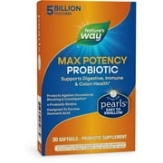 Nature's Way Max Potency Probiotic Pearls Softgels, 5 Billion Live Cultures, Unisex, 30ct