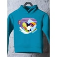 thumbnail image 3 of Snowboarding Penguin Hoodie Toddler - Toddler Hoodie, 3 of 4