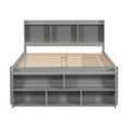 thumbnail image 3 of Full Bed With Grey Finish, Bookcase Headboard And Convenient Storage Options Featuring Underbed Drawers, 3 of 7